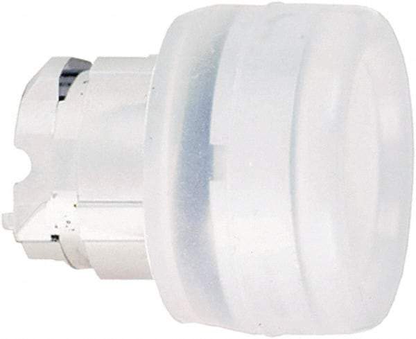 Schneider Electric - 22mm Mount Hole, Flush, Pushbutton Switch Only - Round, White Pushbutton, Nonilluminated, Momentary (MO) - USA Tool & Supply