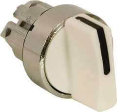Schneider Electric - 22mm Mount Hole, 2 Position, Handle Operated, Selector Switch - White, Maintained (MA), Nonilluminated, Shock, Vibration and Water Resistant - USA Tool & Supply
