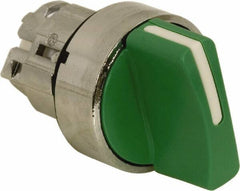 Schneider Electric - 22mm Mount Hole, 2 Position, Handle Operated, Selector Switch - Green, Maintained (MA), Nonilluminated, Shock, Vibration and Water Resistant - USA Tool & Supply