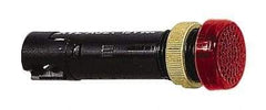 Schneider Electric - 12 V Red Lens LED Pilot Light - Threaded Connector, 16mm Wide - USA Tool & Supply