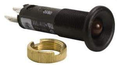 Schneider Electric - 12 V Red Lens LED Pilot Light - Quick Connect Tag Connector, 12mm Wide - USA Tool & Supply