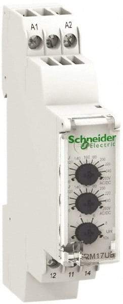 Schneider Electric - 110-240 VAC/DC Control Relay - DIN Rail Mount - USA Tool & Supply