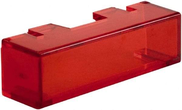 Schneider Electric - Pushbutton Switch Button Cover - Red, Square Button, Nonilluminated - USA Tool & Supply