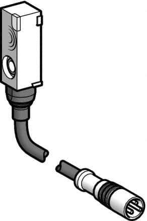 Telemecanique Sensors - NPN, Flat, Inductive Proximity Sensor - 3 Wires, IP67, 12 to 24 VDC, 8mm Wide - USA Tool & Supply