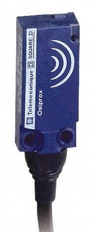 Telemecanique Sensors - NPN, Flat, Inductive Proximity Sensor - 3 Wires, IP68, 12 to 24 VDC, 15mm Wide - USA Tool & Supply