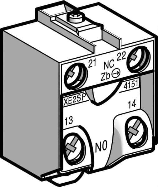 Telemecanique Sensors - NO/NC, Electrical Switch Contact Block - USA Tool & Supply