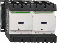 Schneider Electric - 3 Pole, 110 Coil VAC at 50/60 Hz, 115 Amp at 440 VAC, Reversible IEC Contactor - 3 Phase hp: 100 at 575/600 VAC, 30 at 200/208 VAC, 40 at 230/240 VAC, 75 at 460/480 VAC - USA Tool & Supply