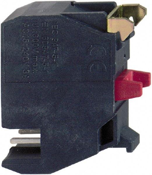 Schneider Electric - NC, Multiple Amp Levels, Electrical Switch Contact Block - Plug-in Terminal - USA Tool & Supply