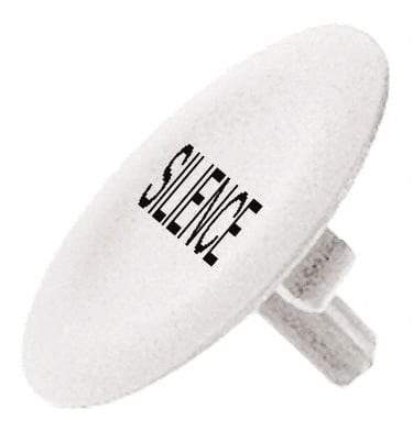 Schneider Electric - Flush Pushbutton Switch Cap - White, Round Button, Nonilluminated - USA Tool & Supply
