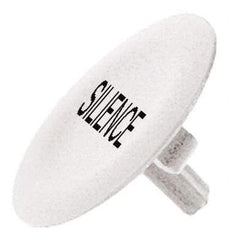 Schneider Electric - Flush Pushbutton Switch Cap - White, Round Button, Nonilluminated - USA Tool & Supply