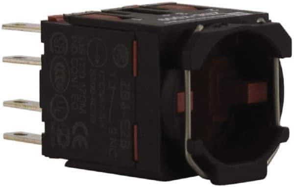 Schneider Electric - 2NC, Multiple Amp Levels, Electrical Switch Contact Block - USA Tool & Supply