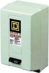 Square D - 3 Pole, 220 Coil VAC at 50 Hz, 240 Coil VAC at 60 Hz, 90 Amp NEMA Contactor - NEMA 1 Enclosure, 50 Hz at 220 VAC and 60 Hz at 240 VAC - USA Tool & Supply