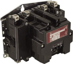 Square D - No Enclosure, 4 Pole, Electrically Held Lighting Contactor - 100 A (Tungsten), 220 VAC at 50 Hz, 240 VAC at 60 Hz - USA Tool & Supply