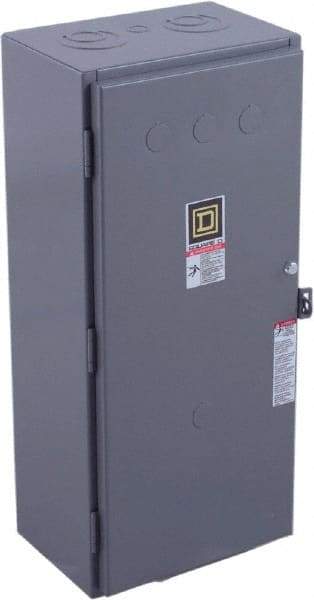 Square D - 1 NEMA Rated, 4 Pole, Electrically Held Lighting Contactor - 100 A (Tungsten), 277 VAC at 60 Hz - USA Tool & Supply