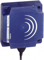 Telemecanique Sensors - PNP, NC, Flat, Inductive Proximity Sensor - 3 Wires, IP68, 12 to 24 VDC, 80mm Wide - USA Tool & Supply