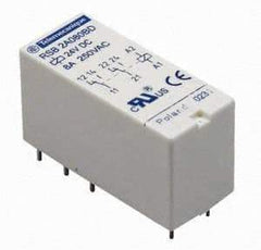 Schneider Electric - 3,000 VA Power Rating, Electromechanical Plug-in General Purpose Relay - 12 Amp at 250 VAC & 12 Amp at 28 VDC, 1CO, 6 VDC - USA Tool & Supply