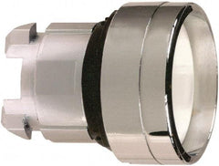 Schneider Electric - 22mm Mount Hole, Recessed, Pushbutton Switch Only - Round, White Pushbutton, Nonilluminated, Momentary (MO) - USA Tool & Supply