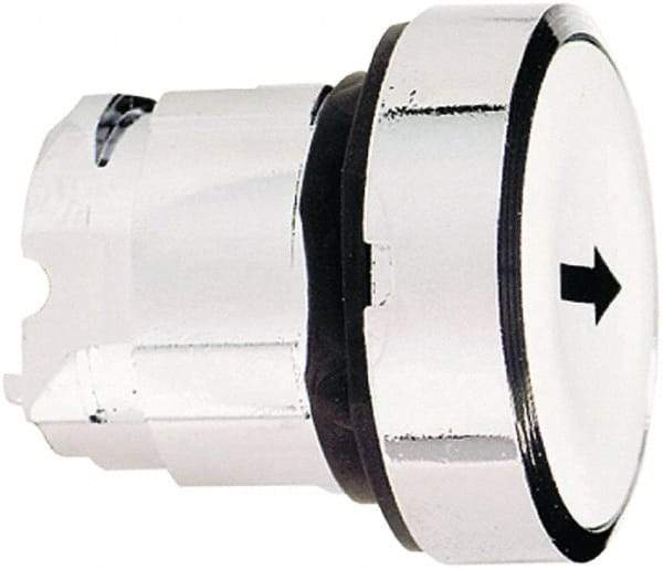 Schneider Electric - 22mm Mount Hole, Flush, Pushbutton Switch Only - Round, White Pushbutton, Nonilluminated, Momentary (MO) - USA Tool & Supply