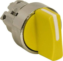 Schneider Electric - 22mm Mount Hole, 2 Position, Handle Operated, Selector Switch - Yellow, Maintained (MA), Nonilluminated, Shock, Vibration and Water Resistant - USA Tool & Supply