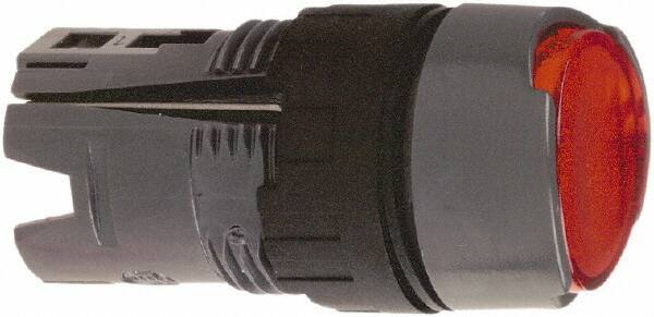 Schneider Electric - 16mm Mount Hole, Flush, Pushbutton Switch Only - Round, Red Pushbutton, Illuminated, Momentary (MO), Vibration Resistant - USA Tool & Supply