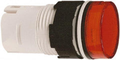 Schneider Electric - Red Lens LED Pilot Light - Round Lens, Shock Resistant, Vibration Resistant - USA Tool & Supply