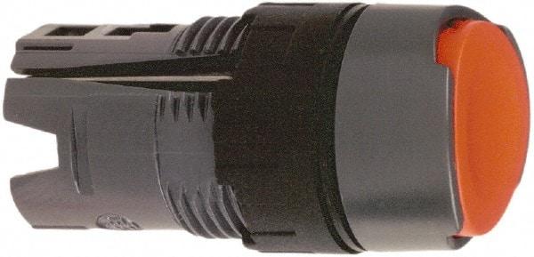 Schneider Electric - 16mm Mount Hole, Flush, Pushbutton Switch Only - Round, Red Pushbutton, Nonilluminated, Momentary (MO), Vibration Resistant - USA Tool & Supply