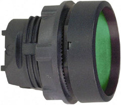 Schneider Electric - 22mm Mount Hole, Flush, Pushbutton Switch Only - Round, Green Pushbutton, Nonilluminated, Maintained (MA) - USA Tool & Supply