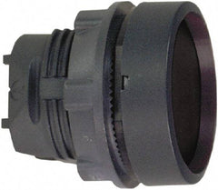Schneider Electric - 22mm Mount Hole, Flush, Pushbutton Switch Only - Round, Black Pushbutton, Nonilluminated, Maintained (MA) - USA Tool & Supply