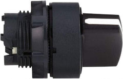 Schneider Electric - 22mm Mount Hole, 2 Position, Handle Operated, Selector Switch Only - Black, Momentary (MO), Nonilluminated, Shock, Vibration and Water Resistant - USA Tool & Supply