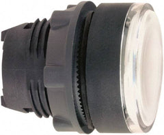 Schneider Electric - 22mm Mount Hole, Flush, Pushbutton Switch Only - Round, White Pushbutton, Illuminated, Momentary (MO) - USA Tool & Supply