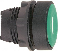 Schneider Electric - 22mm Mount Hole, Flush, Pushbutton Switch Only - Round, White Pushbutton, Nonilluminated, Momentary (MO) - USA Tool & Supply