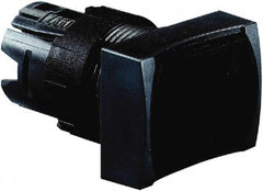 Schneider Electric - 16mm Mount Hole, Flush, Pushbutton Switch Only - Rectangle, Black Pushbutton, Nonilluminated, Momentary (MO), Vibration Resistant - USA Tool & Supply