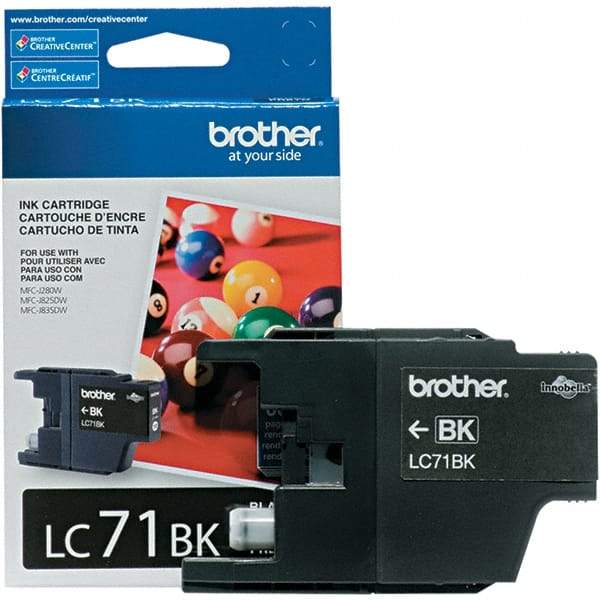 Brother - Black Ink Cartridge - Use with Brother MFC-J280W, J425W, J430W, J435W, J625DW, J825DW, J835DW - USA Tool & Supply