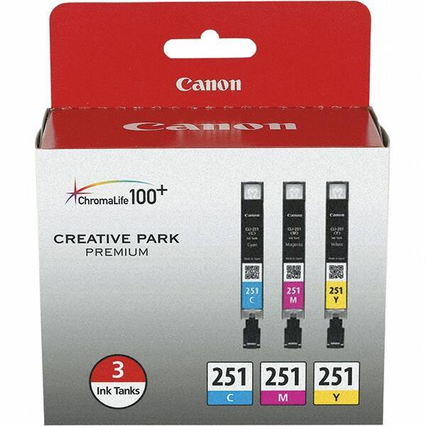 Canon - Cyan, Magenta & Yellow Ink Cartridge - Use with Canon PIXMA iP7220, iP8720, iX6820, MG5420, MG5520, MG5620, MG6320, MG6420, MG6620, MG7120, MG7520, MX922 - USA Tool & Supply