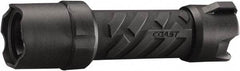 Coast Cutlery - White LED Bulb, 300 Lumens, Industrial/Tactical Flashlight - Black Stainless Steel Body, 4 AAA Batteries Included - USA Tool & Supply