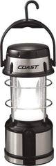Coast Cutlery - White, Red LED Bulb, 460 Lumens, Industrial/Tactical Flashlight - Black Aluminum Body, 0 D Batteries Not Included - USA Tool & Supply