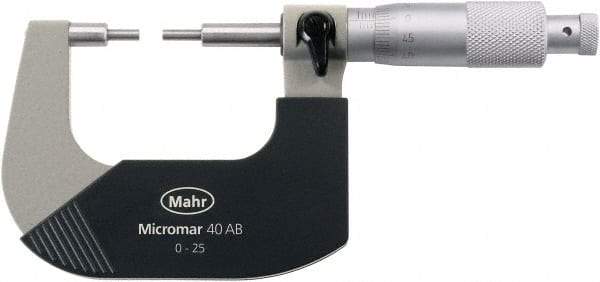 Mahr - Spline Micrometers Operation Type: Mechanical Minimum Measurement (Decimal Inch): 3.0000 - USA Tool & Supply