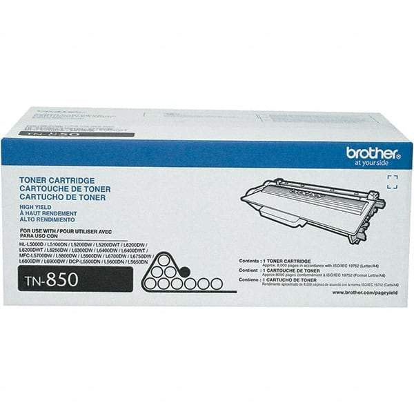 Brother - Black Toner Cartridge - Use with Brother DCP-L5500DN, L5600DN, L5650DN, HL-L5000D, L5100DN, L5200DW, L5200DWT, L6200DW, L6200DWT, L6250DW, L6300DW, L6400DW - USA Tool & Supply