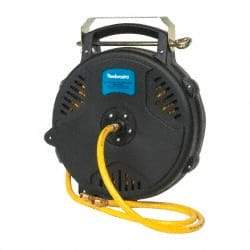 PRO-SOURCE - 50' Spring Retractable Hose Reel - 300 psi, Hose Included - USA Tool & Supply