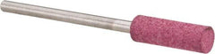 Value Collection - 5mm Max Diam x 15mm Long, Cylinder, Rubberized Point - Coarse Grade, Ceramic, Mounted - USA Tool & Supply