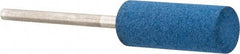 Value Collection - 8mm Max Diam x 20mm Long, Cylinder, Rubberized Point - Medium Grade, Ceramic, Mounted - USA Tool & Supply