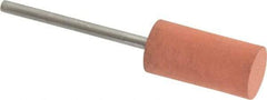 Value Collection - 10mm Max Diam x 20mm Long, Cylinder, Rubberized Point - Very Fine Grade, Ceramic, Mounted - USA Tool & Supply