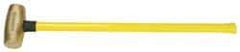 American Hammer - 8 Lb Head Nonsparking Hammer - 33" OAL, 30-1/2" Long Fiberglass Handle - USA Tool & Supply