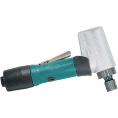 Dynabrade - 1/4" Collet, Angle Handle, Air Angle Die Grinder - 18,000 RPM, Rear Exhaust, 22.98 CFM, 0.5 hp, 90 psi, 1/4 NPT Inlet - USA Tool & Supply