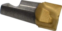 Seco - MM08 MD03 Grade T60M Carbide End Milling Tip Insert - TiAlN/TiN Finish, 2 Flutes, 0.315" Cutting Diam, 0.216" Depth of Cut, 0.268" Extension, 0.016" Cnr Rad - USA Tool & Supply