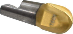 Seco - MM10 M04 Grade T60M Carbide Ball Nose Milling Tip Insert - TiAlN/TiN Finish, 2 Flutes, 3/8" Cutting Diam, 0.403" Depth of Cut, 0.462" Extension, 3/16" Cnr Rad - USA Tool & Supply