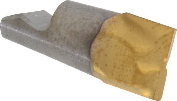 Seco - MM10 MD04 Grade T60M Carbide End Milling Tip Insert - TiAlN/TiN Finish, 2 Flutes, 3/8" Cutting Diam, 0.27" Depth of Cut, 0.334" Extension, 0.016" Cnr Rad - USA Tool & Supply