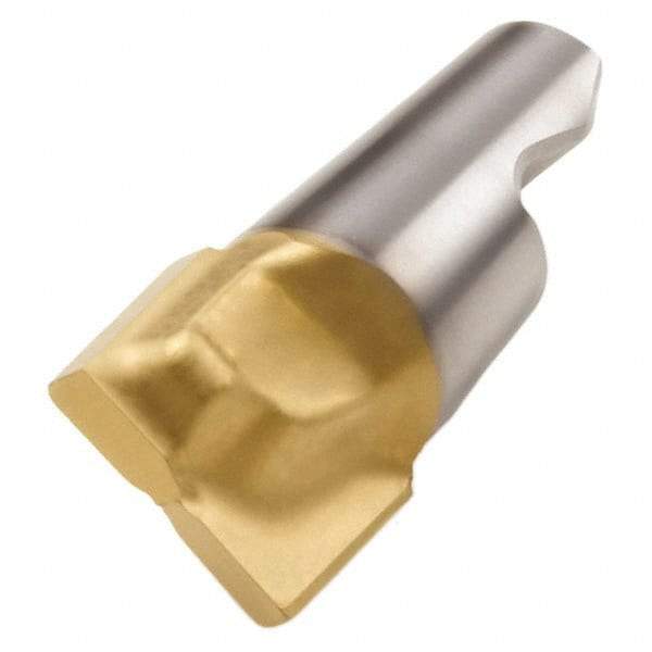 Seco - MM10 D04 Grade T60M Carbide Keyway Milling Tip Insert - TiAlN/TiN Finish, 2 Flutes, 0.386" Cutting Diam, 0.27" Depth of Cut, 0.334" Extension, 0.012" Cnr Rad - USA Tool & Supply