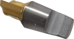 Seco - MM10 M03 Grade T60M Carbide End Milling Tip Insert - TiAlN/TiN Finish, 2 Flutes, 0.394" Cutting Diam, 0.27" Depth of Cut, 0.335" Extension - USA Tool & Supply