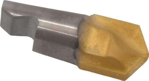 Seco - MM16 M06 Grade T60M Carbide Center Drill Milling Tip Insert - TiAlN/TiN Finish, 2 Flutes, 0.63" Cutting Diam, 0.169" Depth of Cut, 0.744" Extension, 0.461" Cnr Rad - USA Tool & Supply